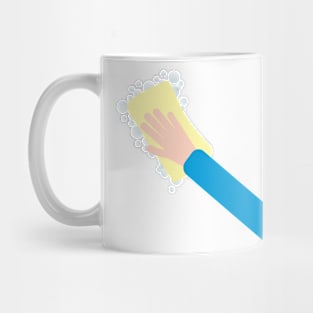 cleaning hand Mug